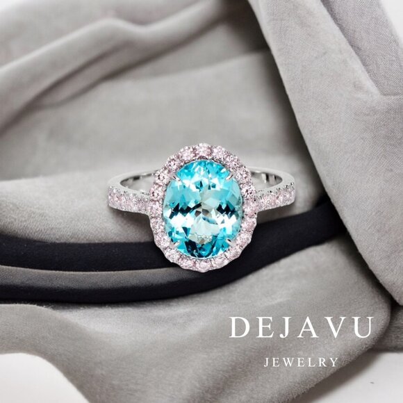 Blue Aquamarine Ring - Picture 1 of 7